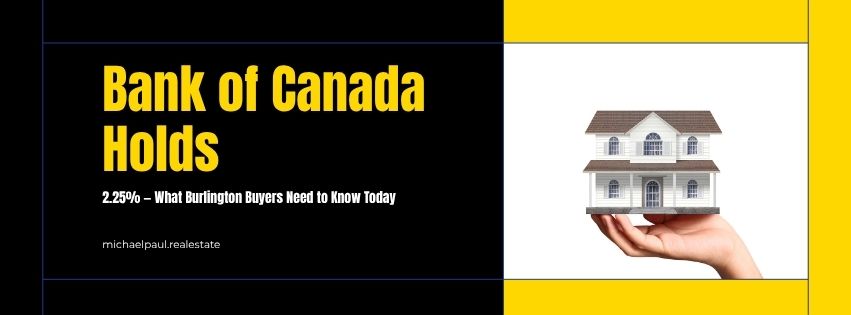Hand holding a house as the bank of Canada holds  rate at 2.25%